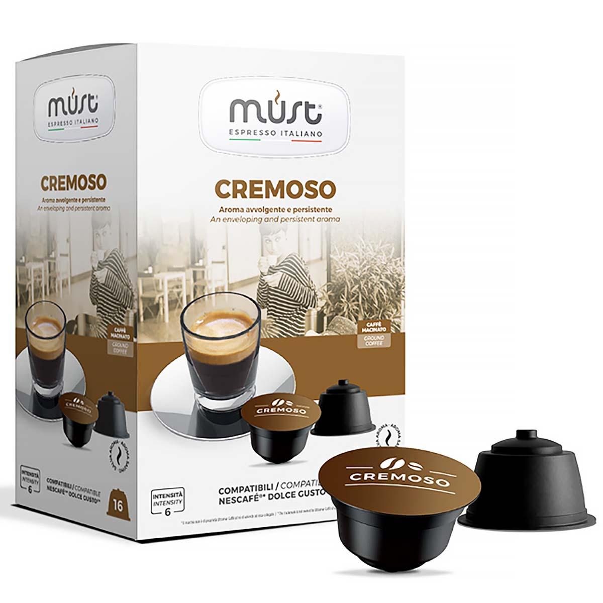 Кофе в капсулах Cremoso (Кремосо) для кофемашин Nescafe Dolce Gusto, MUST, 16 шт