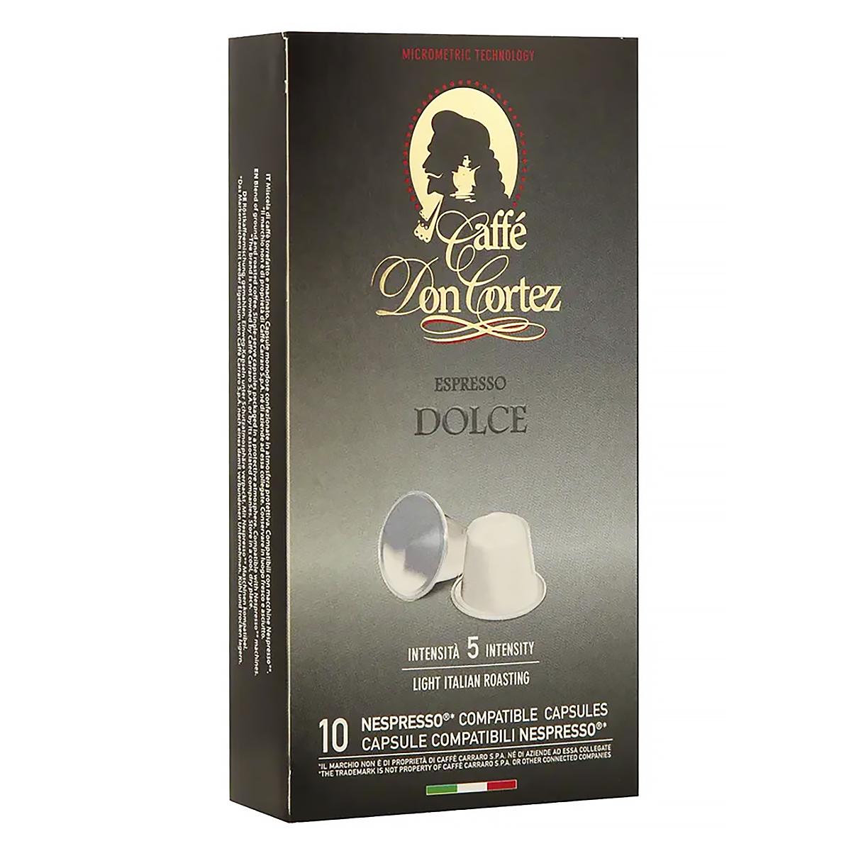 Кофе в капсулах DOLCE для кофемашин Nespresso, Don Cortez, 10 шт