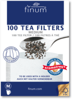 Фильтры для чая отбеленные Finum, размер M (100 шт.)