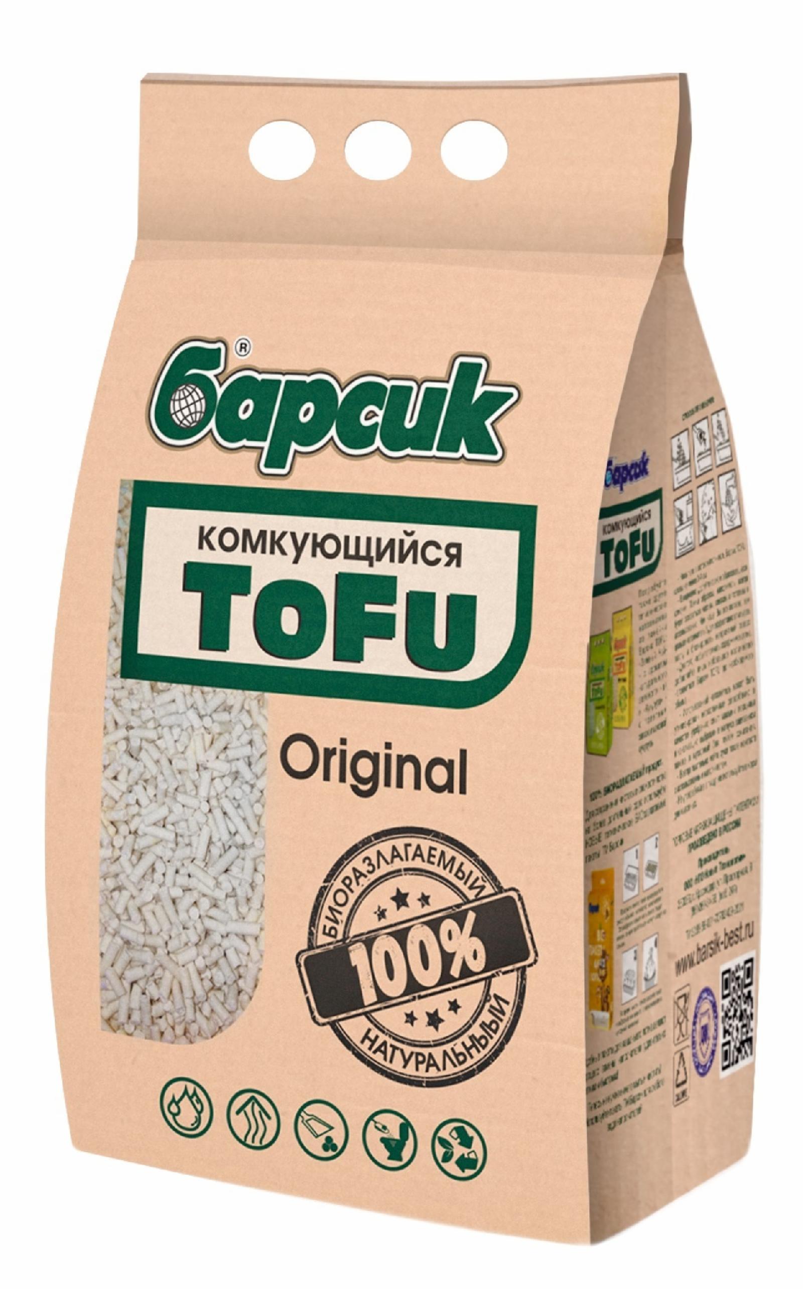 Комкующийся наполнитель TOFU Оригинальный. 4,54 л