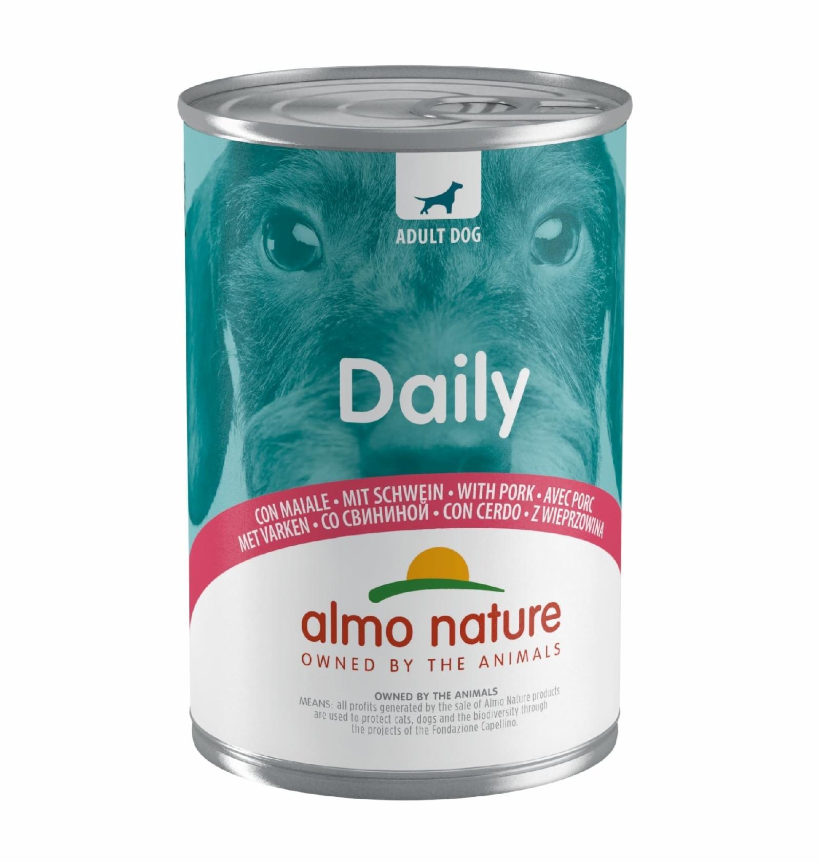 Almo Nature консервы | Консервы для собак "Меню со свининой". 400 г