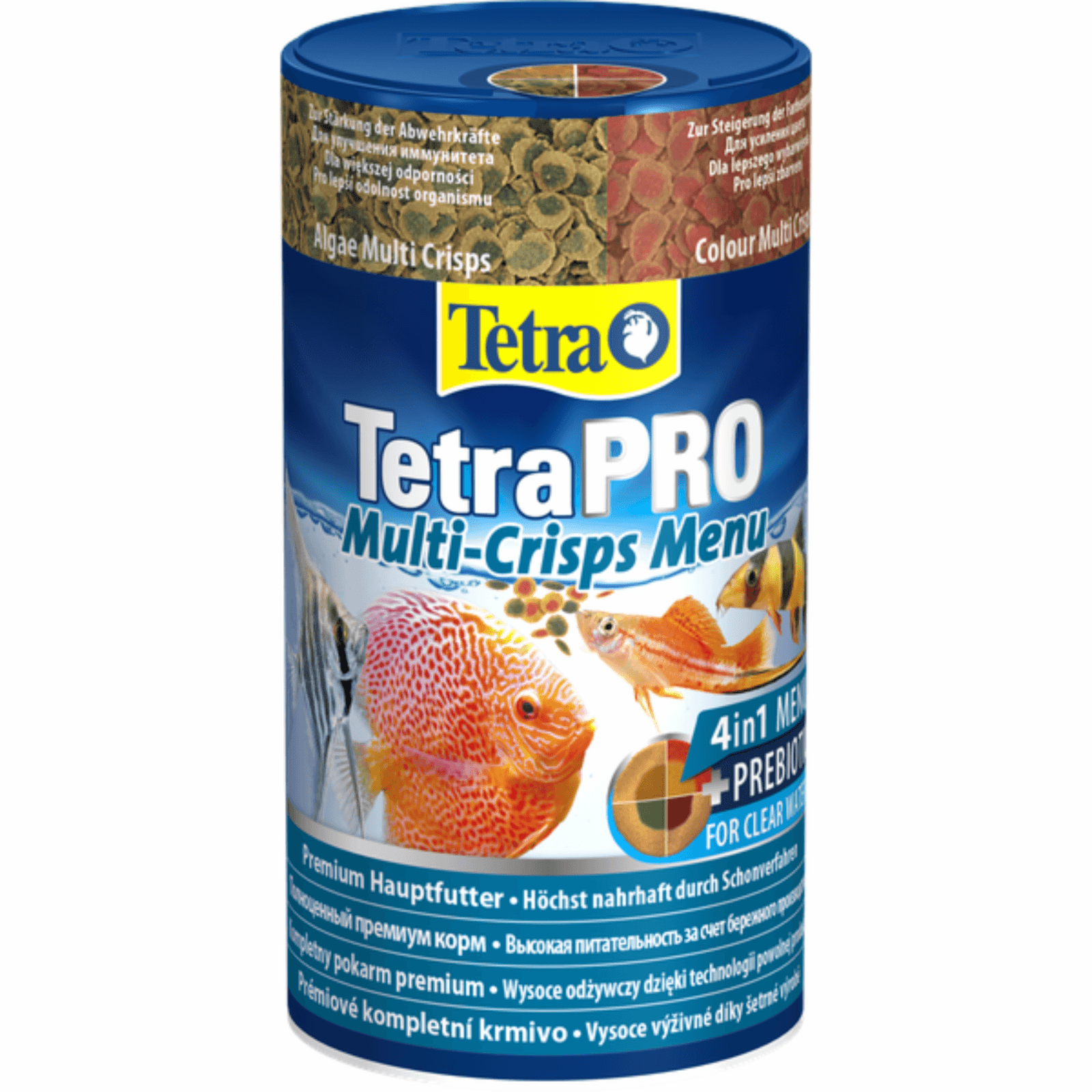 Корм для всех видов рыб. 4 вида чипсов TetraPRO Menu. 64 г