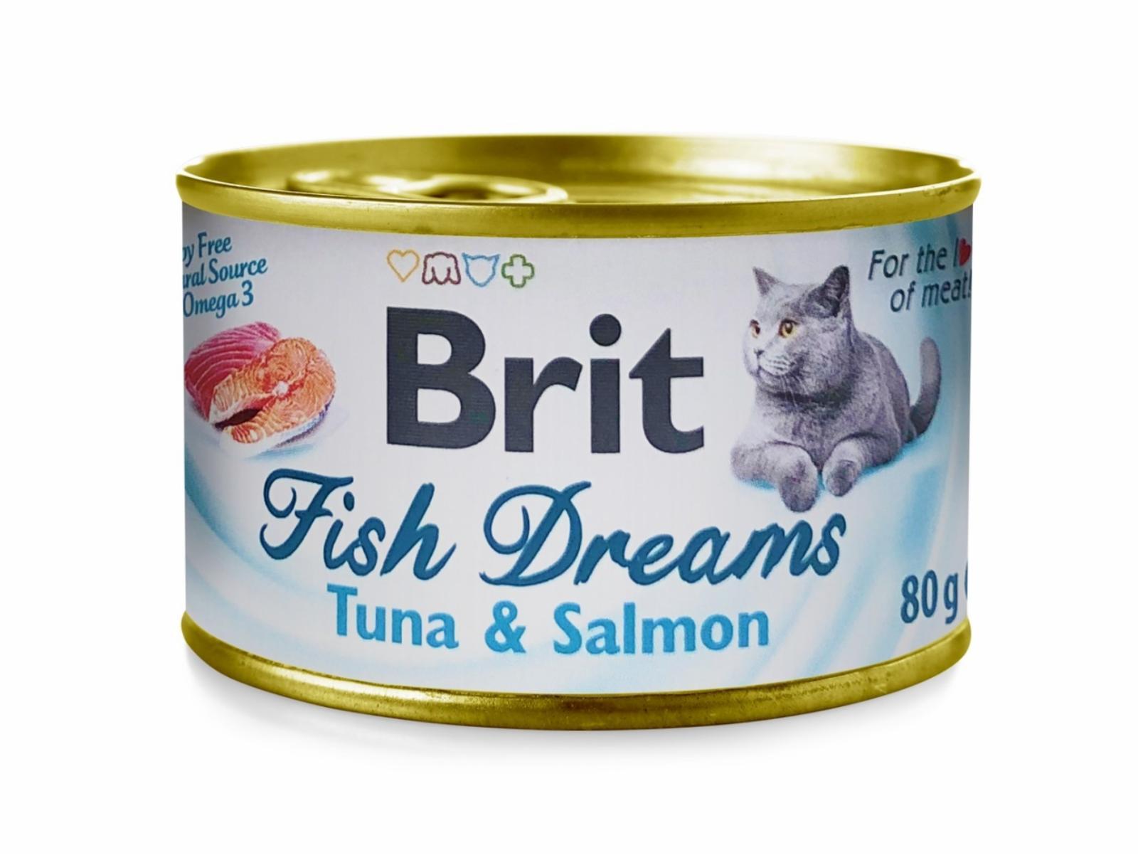 Консервы для кошек, с тунцом и лососем. 80 г