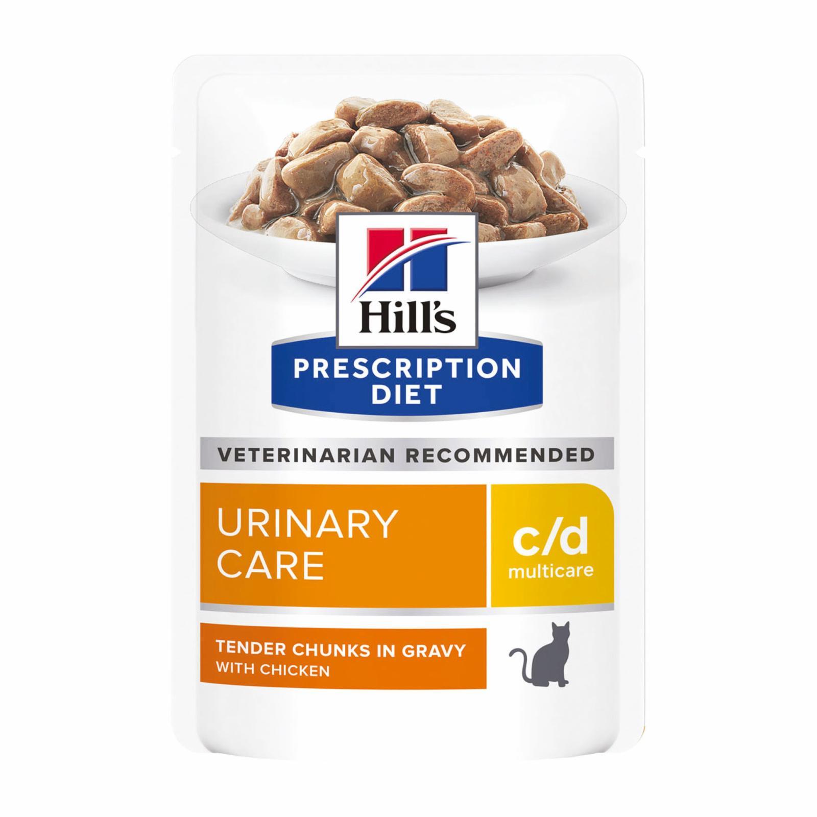 Hill's вет.консервы | Паучи C/D для кошек при профилактике МКБ с курицей (кусочки в соусе). 1 шт