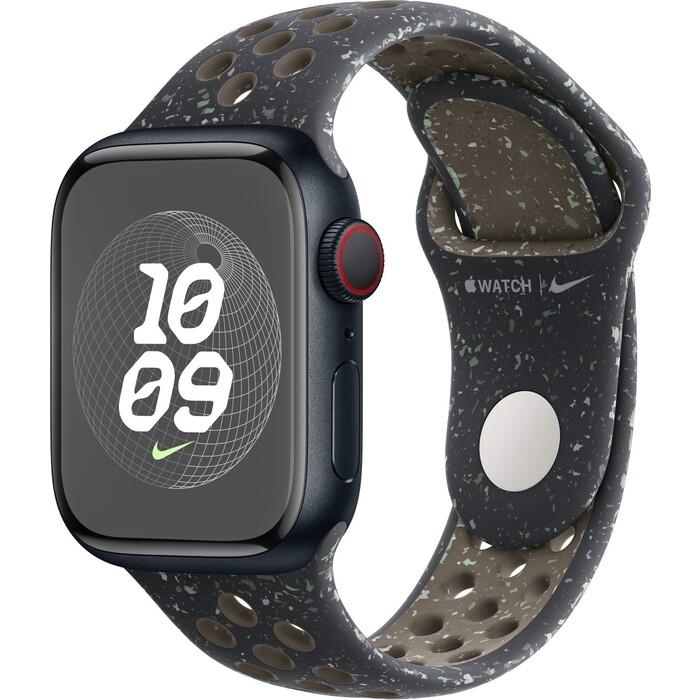 Apple | Смарт-часы Apple Watch Series 9 A2978 41мм OLED корп.темная ночь Nike Sport Band разм.брасл.: M/L (MR9L3LL/A/MUUL3AM/A)