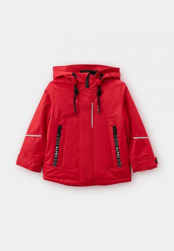Куртка утепленная Alpex - цвет: красный, коллекция: демисезон.