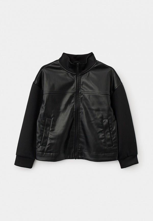Куртка кожаная Acoola - цвет: черный, коллекция: демисезон.