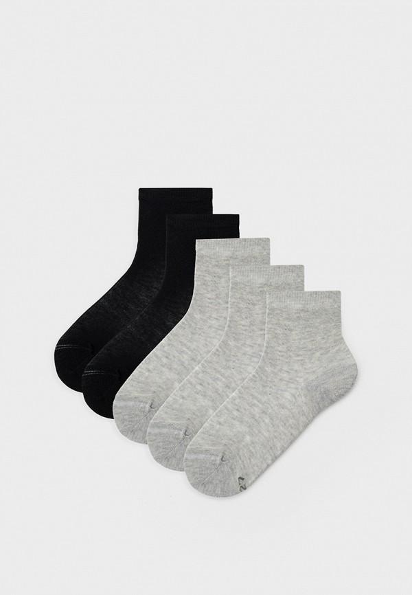 Носки 5 пар Tezenis - цвет: серый, черный, коллекция: мульти.