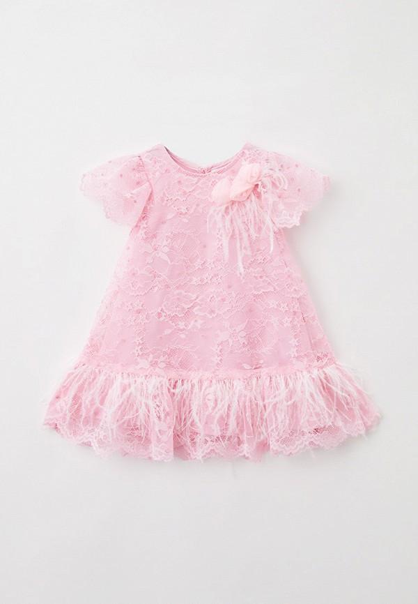 Платье Choupette - цвет: розовый, коллекция: мульти.