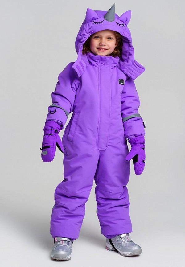 Комбинезон утепленный PlayToday - цвет: фиолетовый, коллекция: зима.