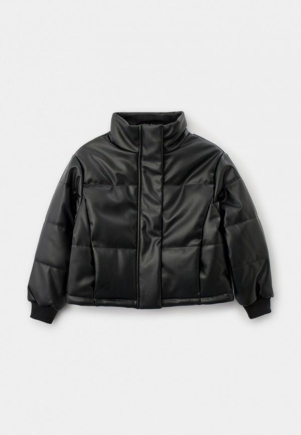 Куртка кожаная утепленная O'stin - цвет: черный, коллекция: демисезон.