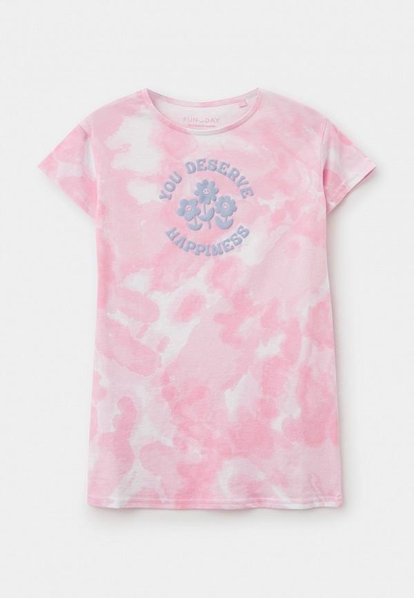 Сорочка ночная Funday - цвет: розовый, коллекция: мульти.