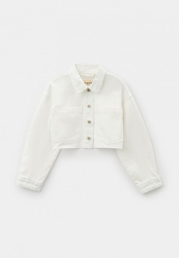 Куртка джинсовая O'stin - цвет: белый, коллекция: демисезон.