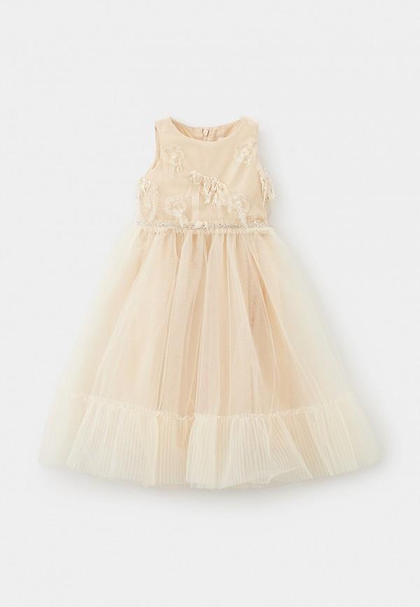 Платье Choupette - цвет: бежевый, коллекция: мульти.