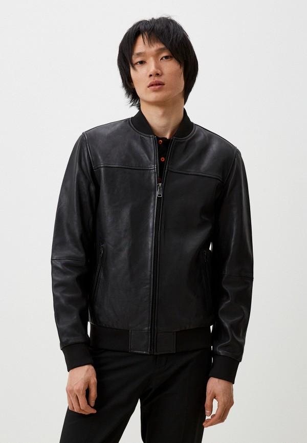 Куртка кожаная Al Franco - цвет: черный, коллекция: демисезон.