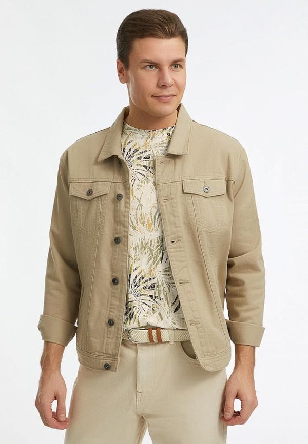 Куртка джинсовая oodji - цвет: бежевый, коллекция: демисезон.