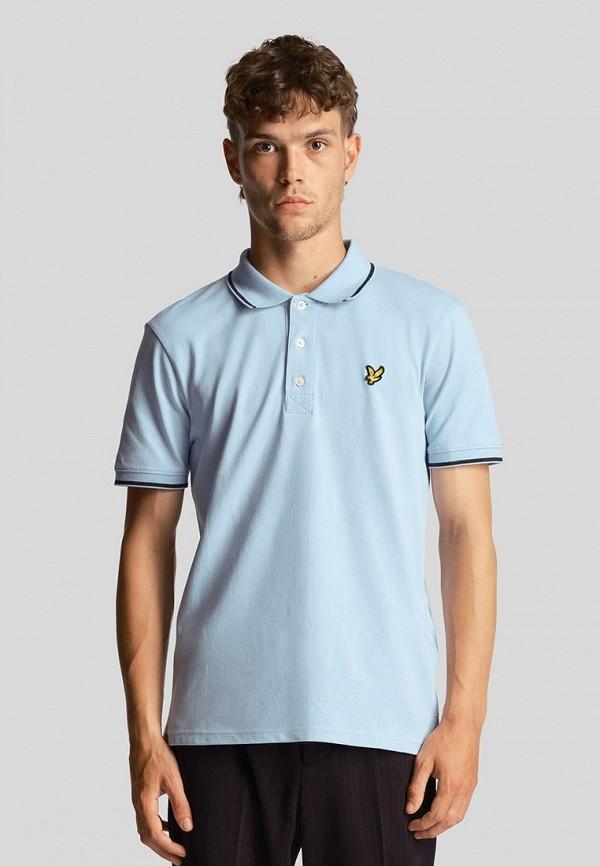 Поло Lyle & Scott - цвет: голубой, коллекция: мульти.