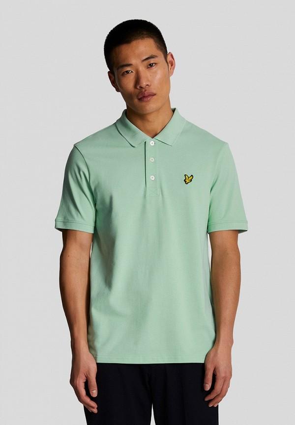 Поло Lyle & Scott - цвет: бирюзовый, коллекция: мульти.