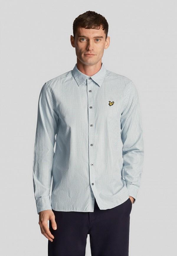 Рубашка Lyle & Scott - цвет: бирюзовый, коллекция: мульти.