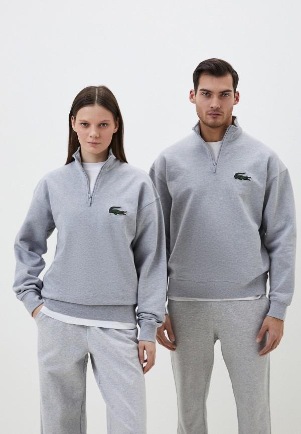 Олимпийка Lacoste - цвет: серый, коллекция: мульти.