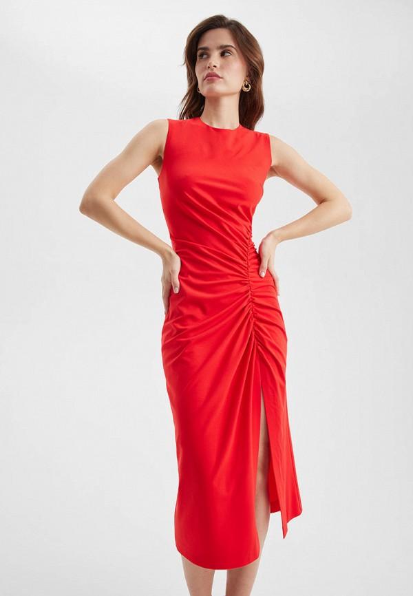 Платье BRMSK - цвет: красный, коллекция: мульти.