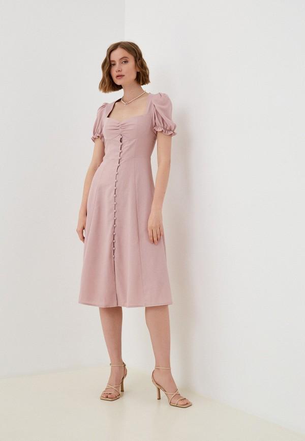 Платье Valoris - цвет: розовый, коллекция: мульти.