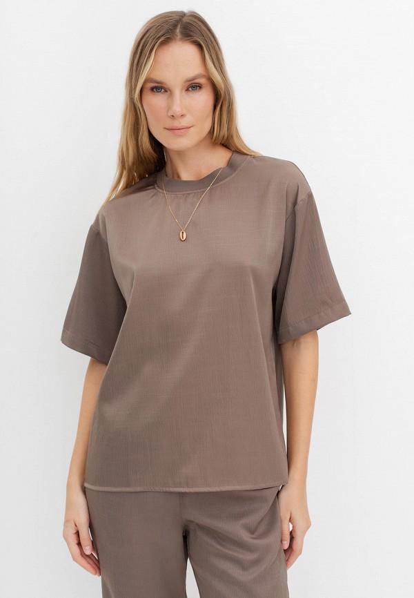 Блуза Savage - цвет: коричневый, коллекция: мульти.