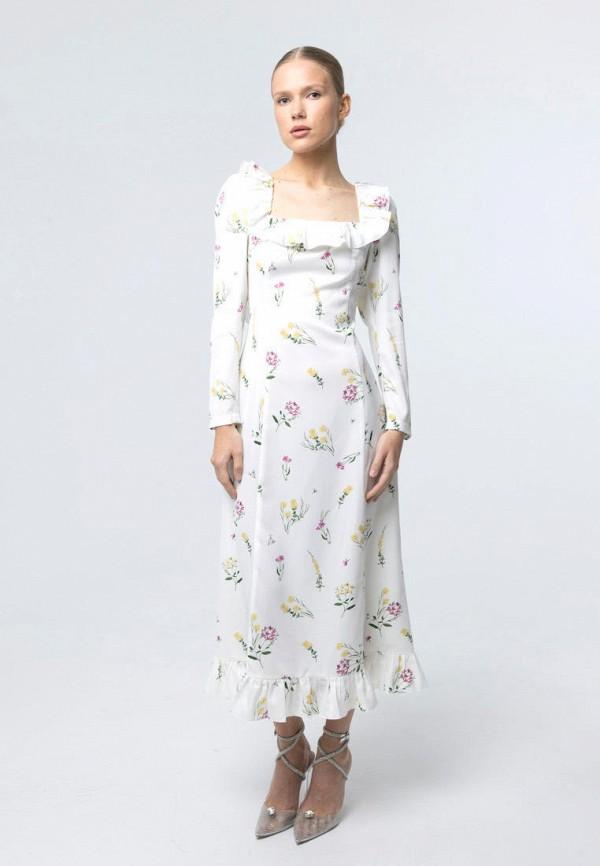 Платье Manera Odevatca - цвет: белый, коллекция: лето.