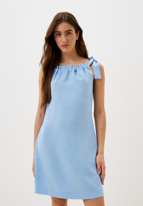Платье Obba - цвет: голубой, коллекция: лето.
