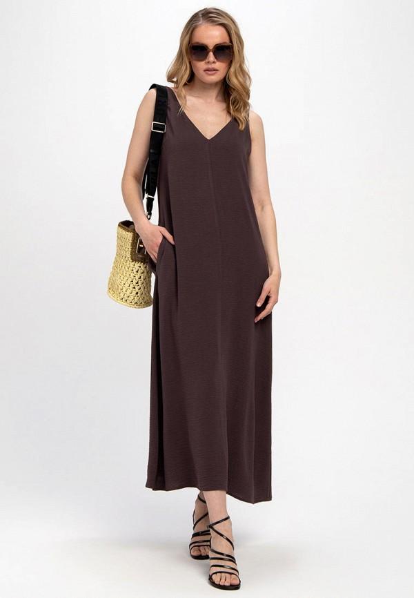 Платье Victoria Veisbrut - цвет: коричневый, коллекция: лето.