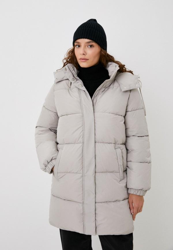 Куртка утепленная Снежная Королева - цвет: бежевый, коллекция: зима.