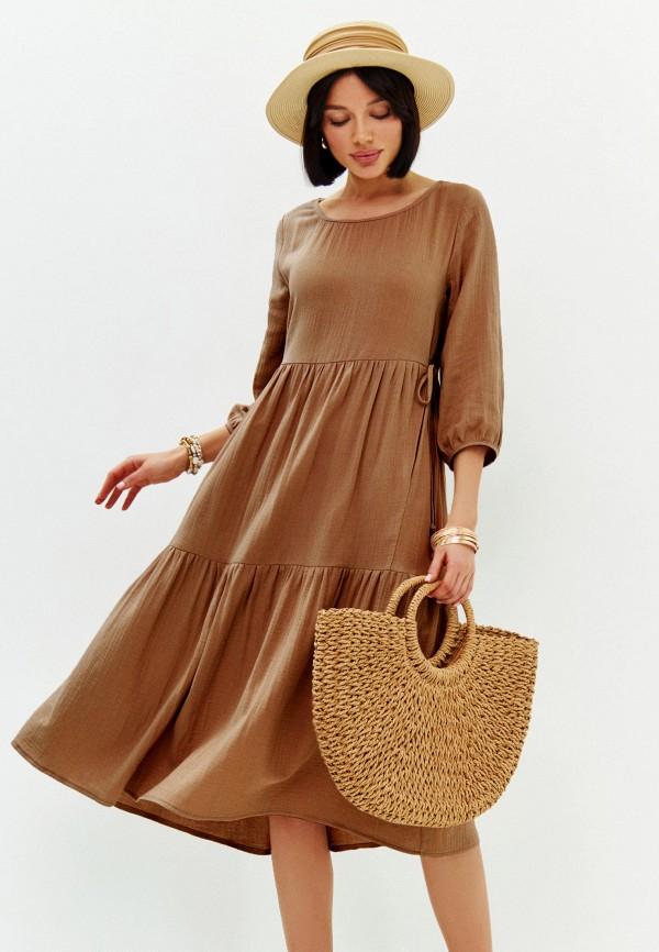 Платье Giulia Rossi - цвет: коричневый, коллекция: лето.
