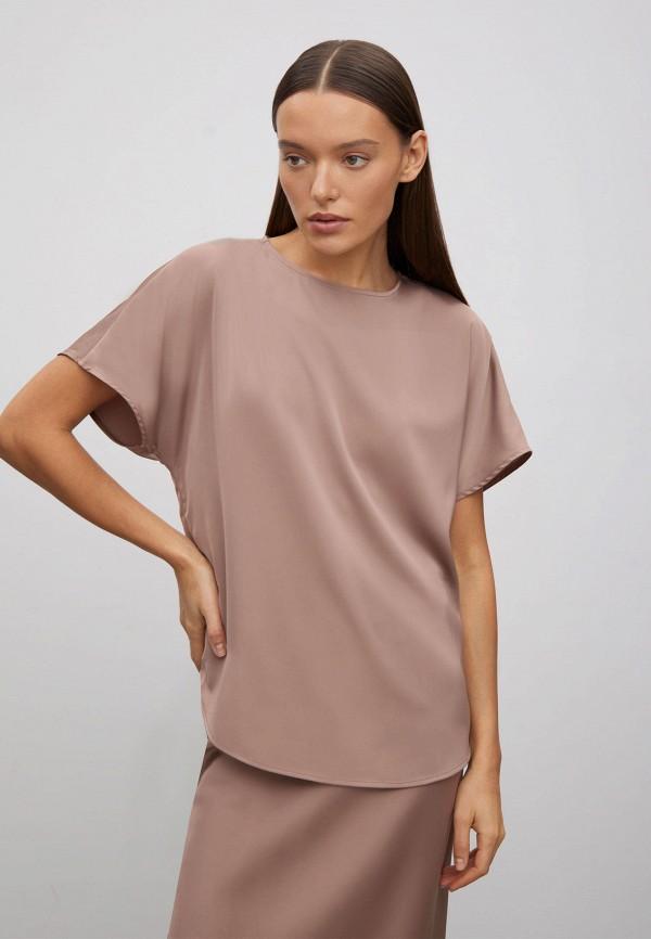 Блуза Emka - цвет: бежевый, коллекция: мульти.
