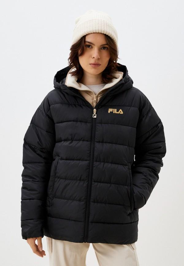 Куртка утепленная Fila - цвет: черный, коллекция: демисезон.