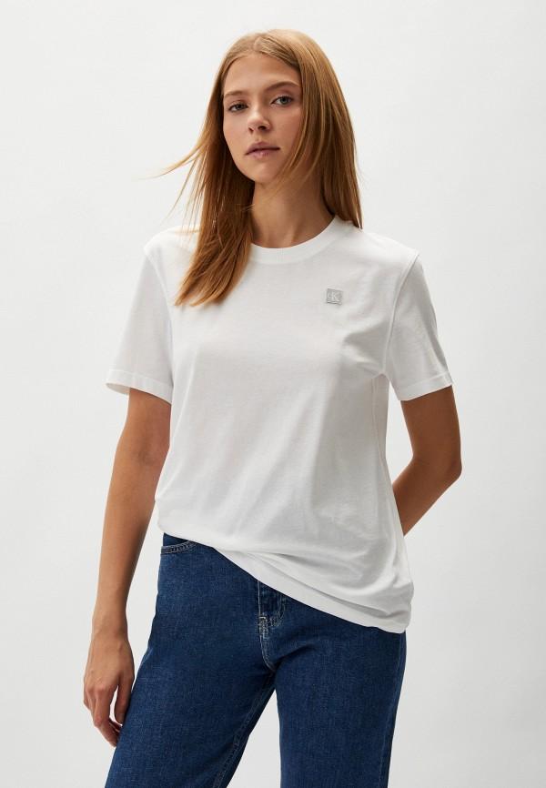 Футболка Calvin Klein Jeans - цвет: белый, коллекция: мульти.