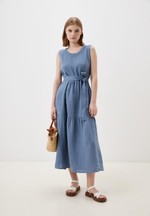 Платье Vitacci - цвет: голубой, коллекция: мульти.