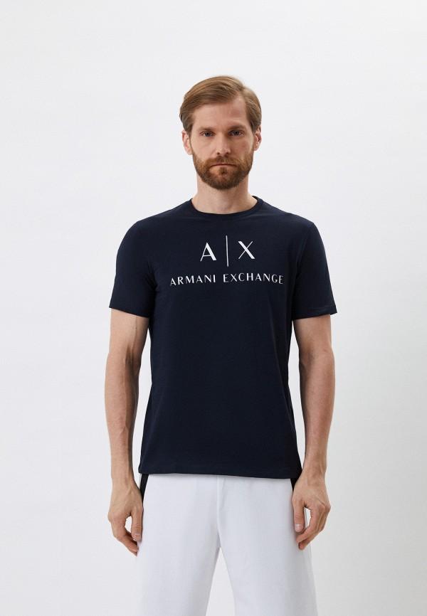 Футболка Armani Exchange - цвет: синий, коллекция: мульти.