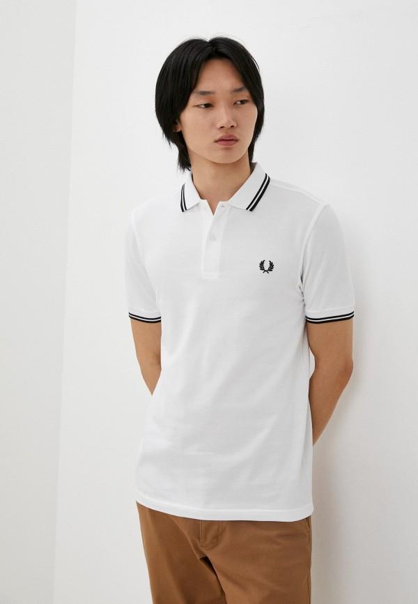 Поло Fred Perry - цвет: белый, коллекция: мульти.