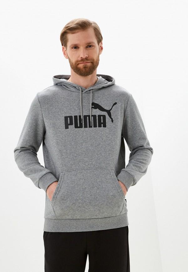 Худи PUMA - цвет: серый, коллекция: мульти.