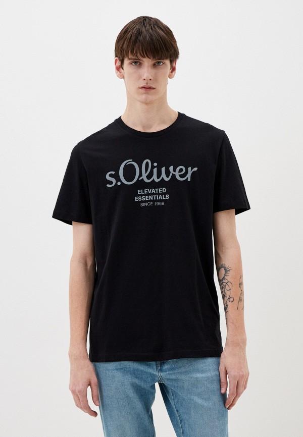 Футболка s.Oliver - цвет: черный, коллекция: мульти.
