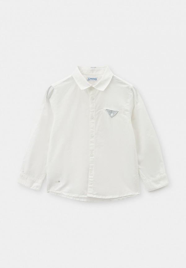 Рубашка Mayoral - цвет: белый, коллекция: мульти.