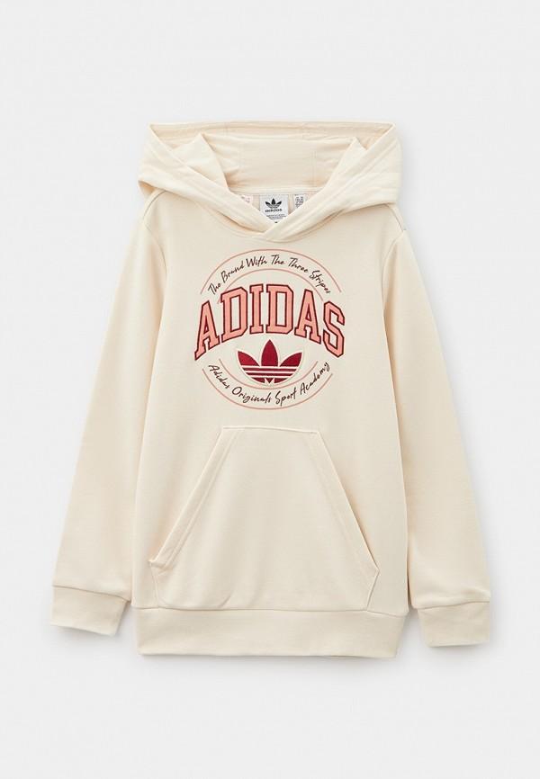 Худи adidas Originals - цвет: белый, коллекция: мульти.