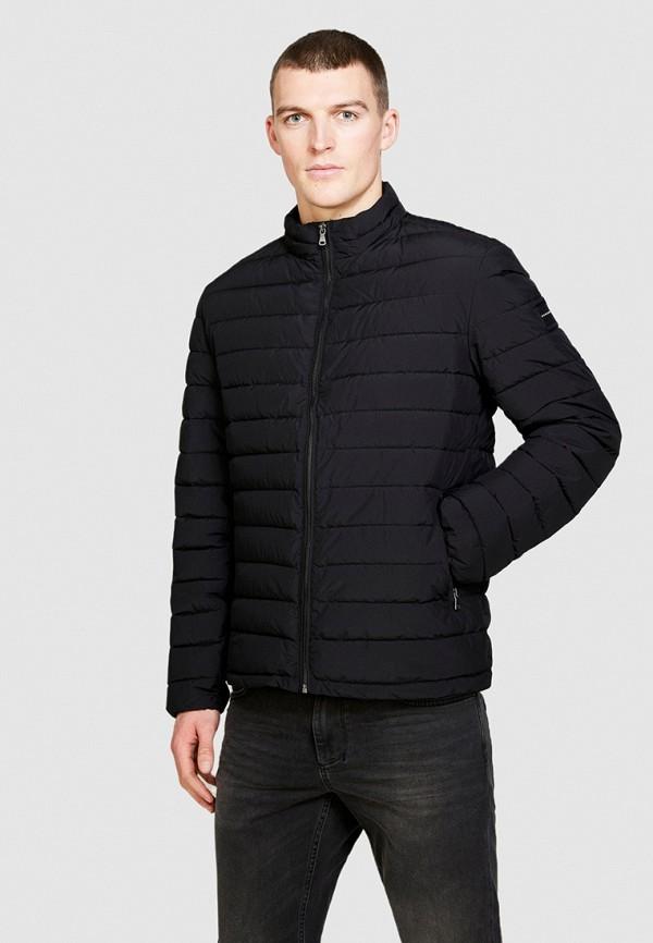 Куртка утепленная Sisley - цвет: черный, коллекция: демисезон.
