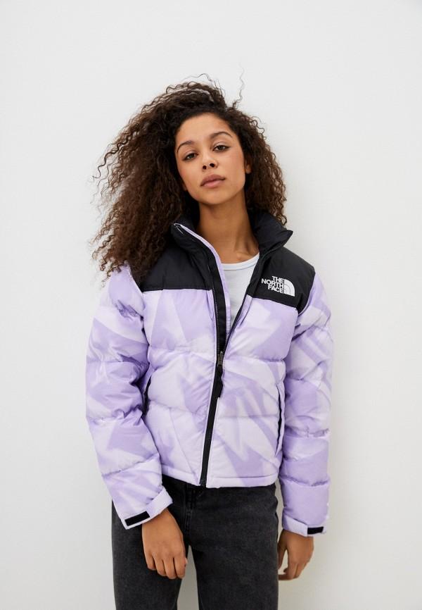 Пуховик The North Face - цвет: фиолетовый, коллекция: демисезон, зима.