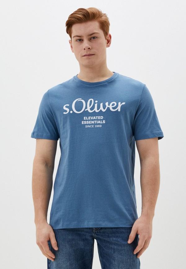 Футболка s.Oliver - цвет: голубой, коллекция: мульти.