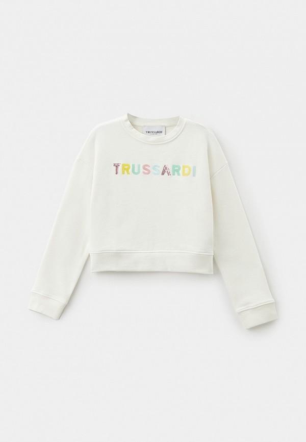 Свитшот Trussardi Junior - цвет: белый, коллекция: мульти.