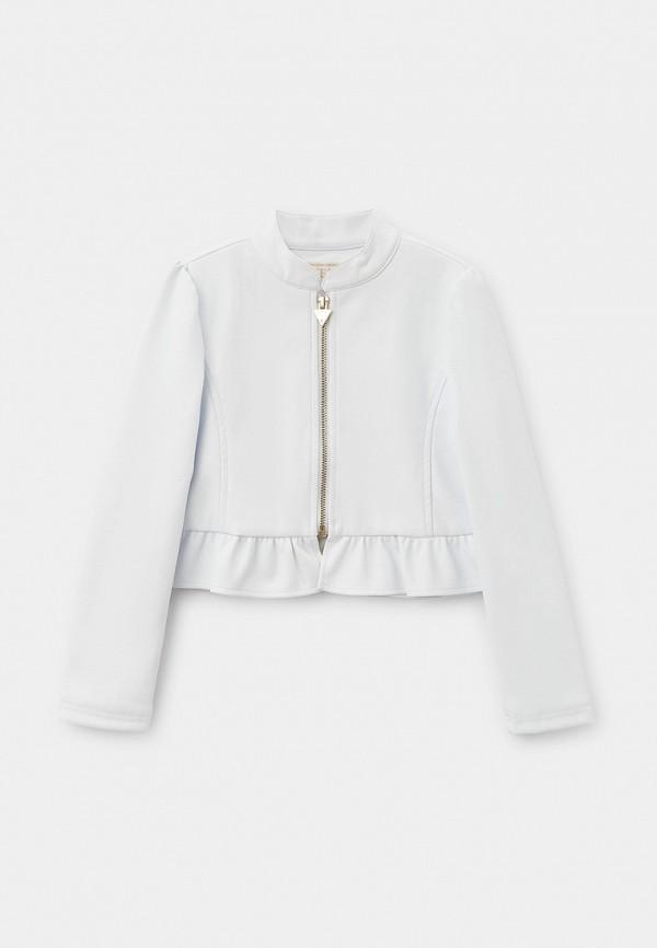 Куртка кожаная Guess - цвет: белый, коллекция: демисезон.