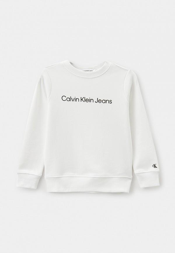 Свитшот Calvin Klein Jeans - цвет: белый, коллекция: мульти.