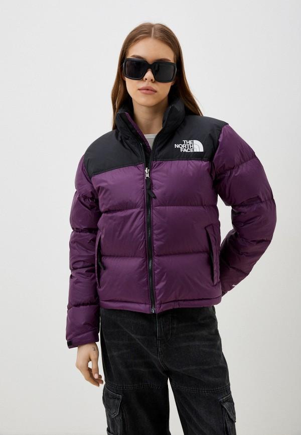 Пуховик The North Face - цвет: фиолетовый, коллекция: демисезон, зима.