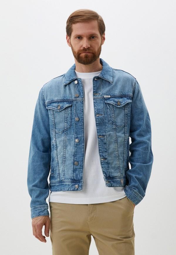 Куртка джинсовая Guess - цвет: синий, коллекция: демисезон, лето.